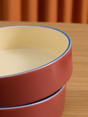 MADE.COM 4 Pack Brown Modern Studio Pasta Bowls - Image 2 of 4