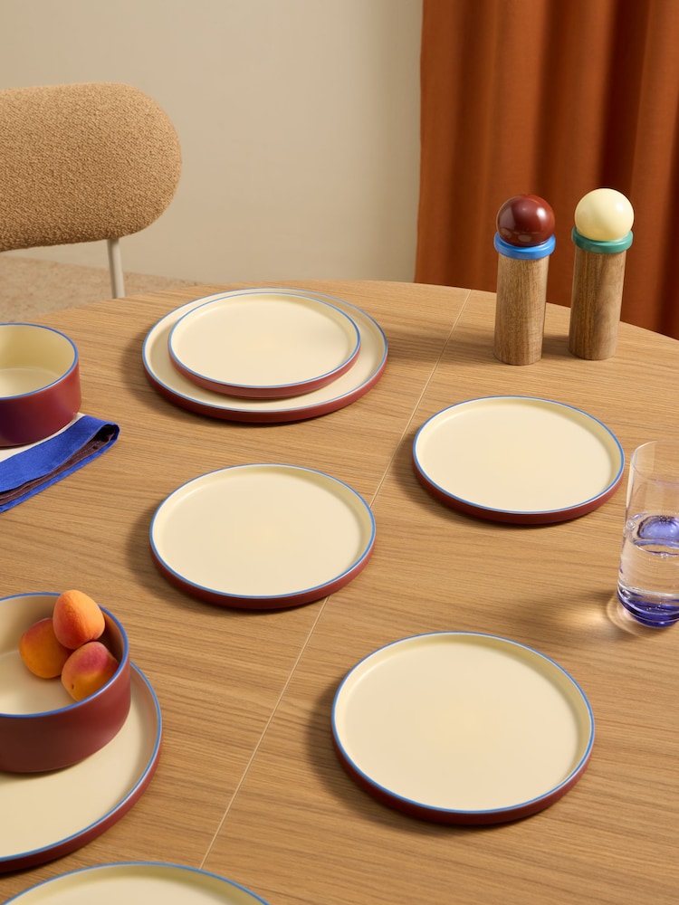 MADE.COM 4 Pack Brown Modern Studio Side Plates - Image 1 of 3