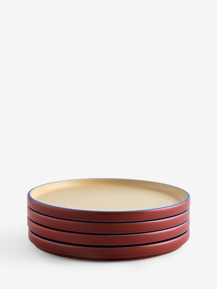 MADE.COM 4 Pack Brown Modern Studio Side Plates - Image 3 of 3