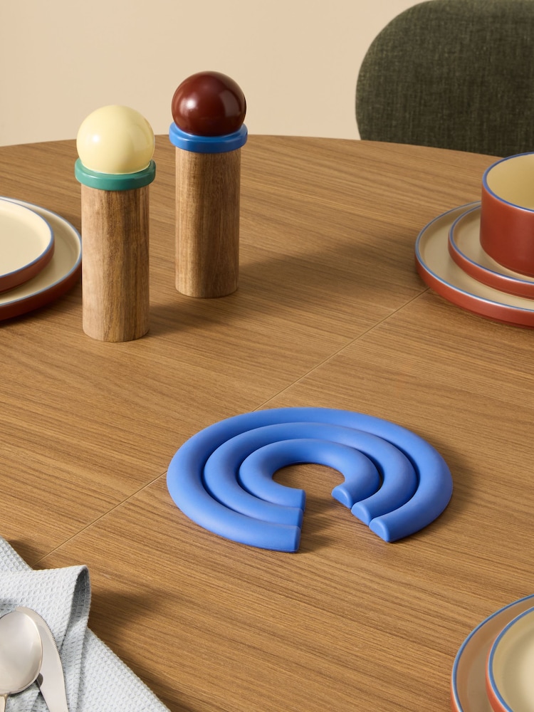 MADE.COM Blue Oona Silicone Trivet - Image 1 of 5 MADE.COM Blue Oona Silicone Trivet - Image 1 of 5