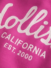 Hollister Pink Hollister Grey Oversized Logo Graphic Hoodie - Image 5 of 5
