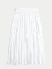 Hollister White Foldover Maxi Skirt - Image 1 of 2