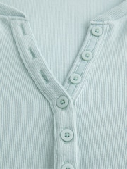 Hollister Short-Sleeve Icon Henley - Image 2 of 3