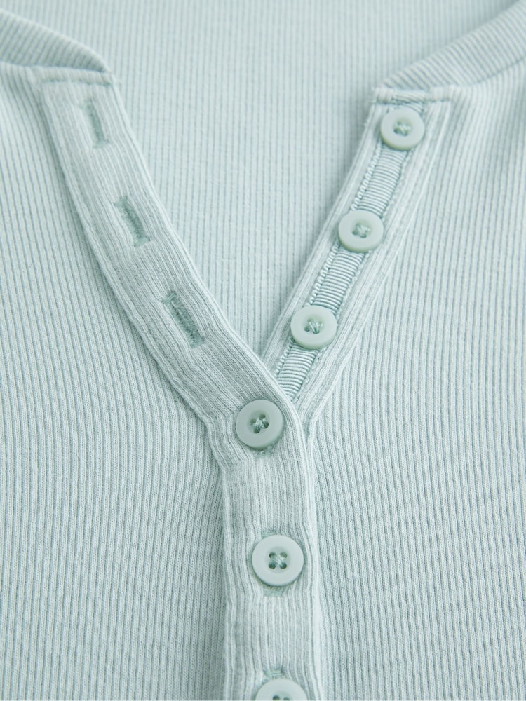 Hollister Short-Sleeve Icon Henley - Image 2 of 3 Hollister Short-Sleeve Icon Henley - Image 2 of 3