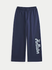 Blau - Hollister Feel Good Wide Leg Logo Graphic Sweatpant Joggers - Bild 5 von 6