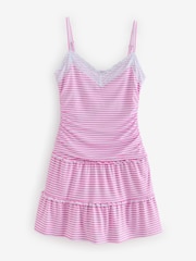 Hollister Pink Knitted Cami Tiered Skort Dress - Image 1 of 1