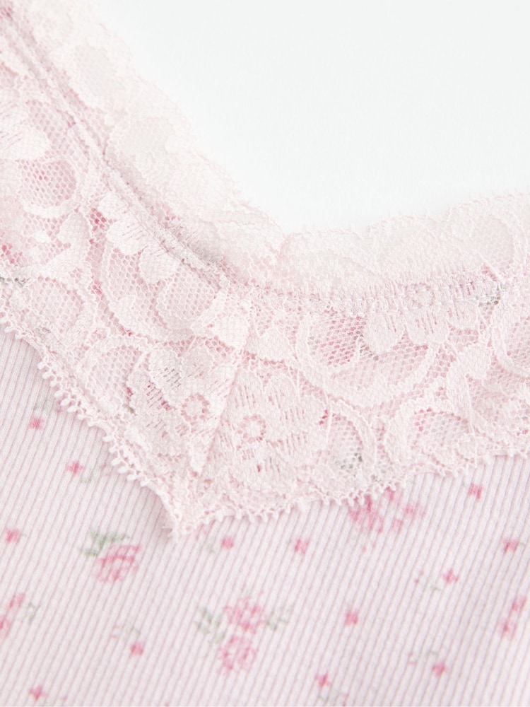 Hollister Lace Trim Layering Camisole - Image 2 of 2 Hollister Lace Trim Layering Camisole - Image 2 of 2