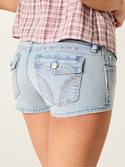 Hollister Ultra Low Rise Denim Mini Shorts - Bild 3 von 4