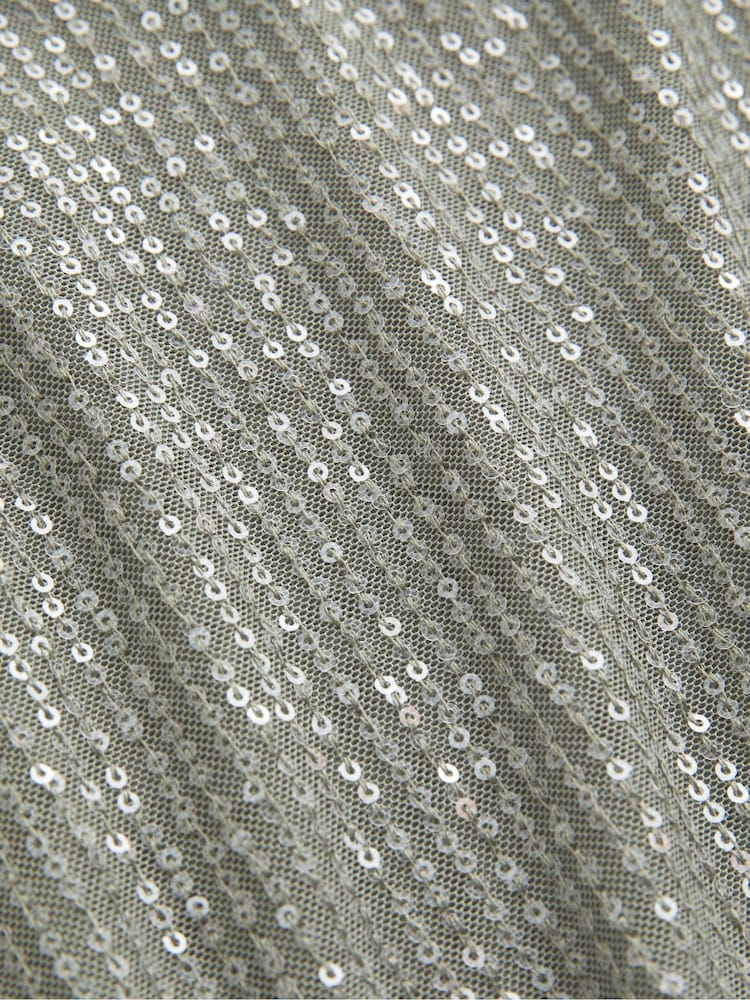 Hollister Grey Bare Shine Babydoll Cami Top - Image 3 of 3