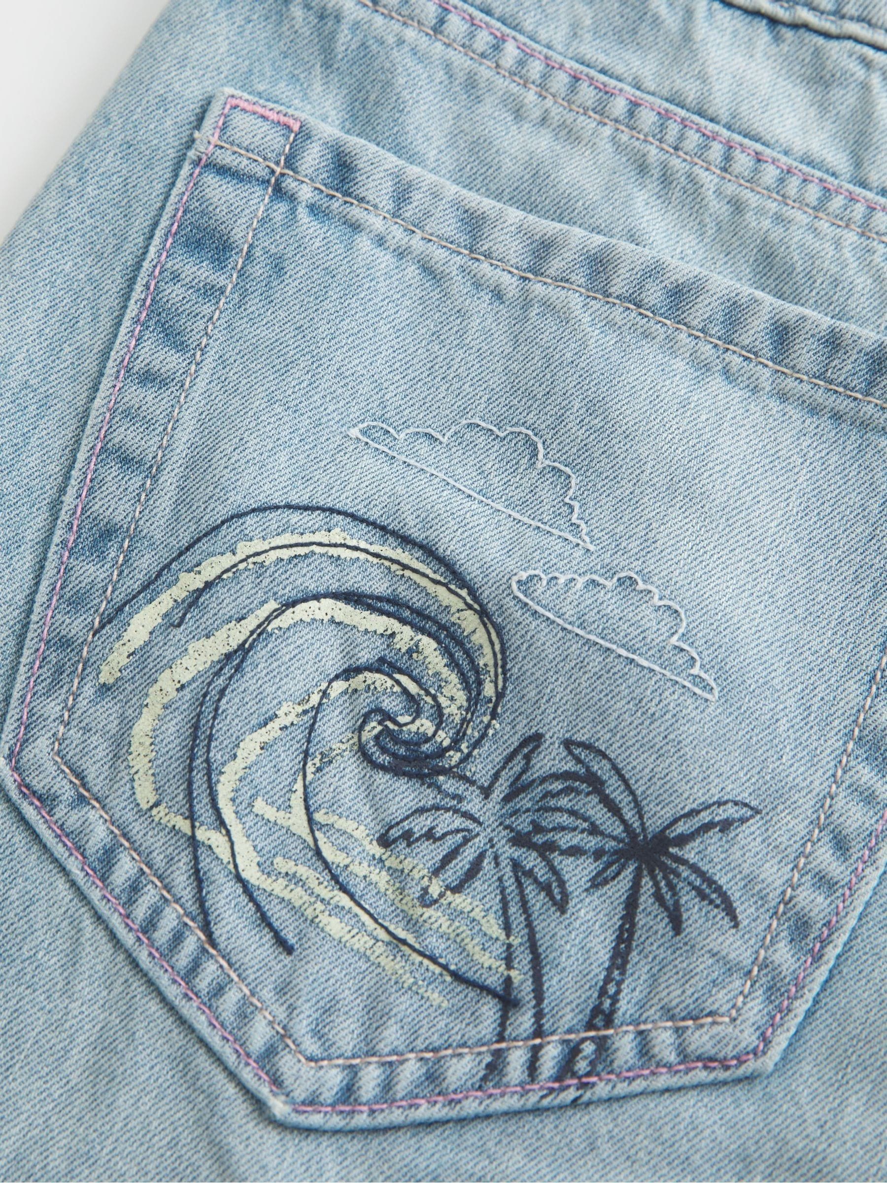 Buy Hollister Blue Low Rise Baggy Light Wash Denim Jeans With