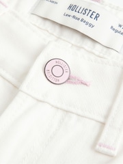 Hollister White Low Rise Baggy Denim Jeans - Image 3 of 3