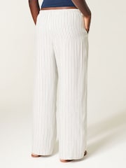 Alb - Hollister Slubby Stripe Pull On Trousers - Imaginea 3 din 5