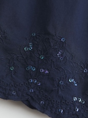Hollister Blue Embroidered Sequin Top - Image 2 of 5