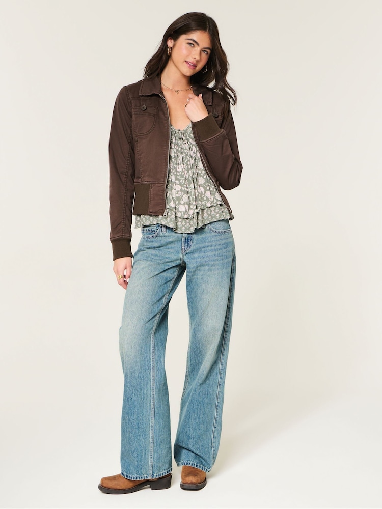 Hollister Twill Zip-Up Jacket - Bild 2 von 5