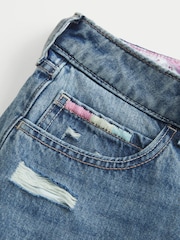 Hollister Mid Wash Low-Rise Foldover Waist Baggy Jeans - תמונה 7 מתוך 8