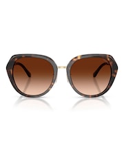 COACH 0HC8436 Uregelmæssige brune solbriller - Billede 3 af 5