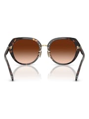 COACH 0HC8436 Uregelmæssige brune solbriller - Billede 5 af 5