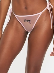 Ann Summers Red Sugar and Spice Embroidered Mesh String Knickers 2 Pack - Image 3 of 5