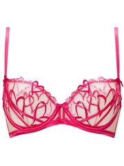 Ann Summers Pink Love Struck Heart Embroidery Non Padded Balcony Bra - Image 5 of 5