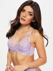 Ann Summers Purple Untold Desire Lace Non Padded Plunge Bra - Image 4 of 6