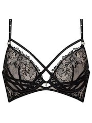 Ann Summers Black Untold Desire Lace Non Padded Plunge Bra - Image 5 of 5