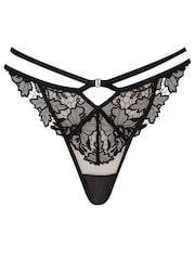 Ann Summers Black Valentine's Untold Desire Lace Thong - Image 5 of 5