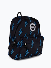Hype Unisex Black Blue Lightning Backpack - Image 2 of 6