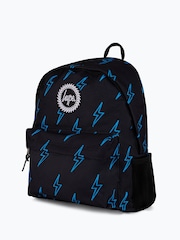 Hype Unisex Black Blue Lightning Backpack - Image 3 of 6