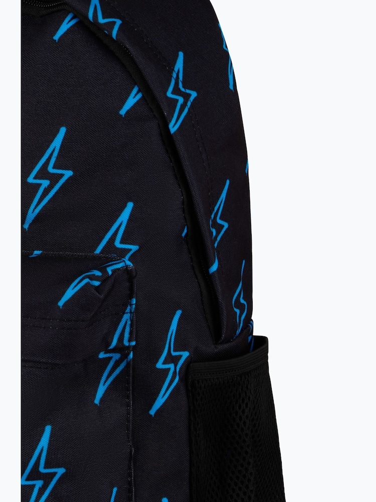 Hype Unisex Black Blue Lightning Backpack - Image 6 of 6