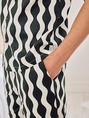 Chelsea Peers Cotton Poplin Wavy Stripe Long Pyjamas Set - Bild 6 von 6