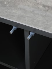 Kettler Gloss Grey Lorenzo 2 Door Sideboard - Image 4 of 6