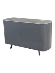 Kettler Gloss Grey Lorenzo 2 Door Sideboard - Image 6 of 6