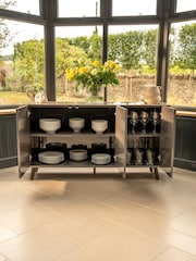 Kettler Gloss Grey Lorenzo 3 Door Sideboard - Image 2 of 5