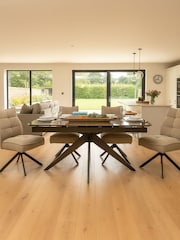Kettler Grey Beige Lorenzo 4 Seater Dining Table and Chair Set - Image 1 of 6