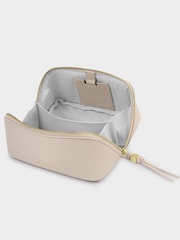 Katie Loxton White Fold Out Mirror Make-Up Bag - Image 2 of 4