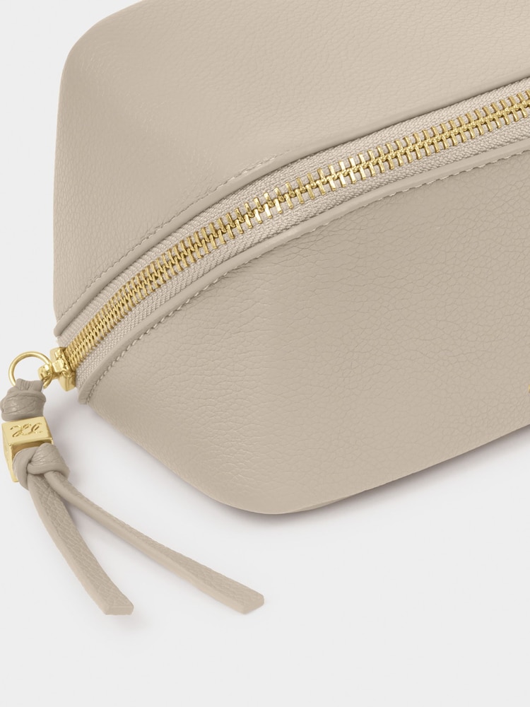 Katie Loxton White Fold Out Mirror Make-Up Bag - Image 4 of 4