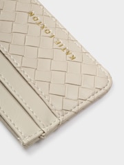 Katie Loxton White Nova Woven Texture Card holder - Image 3 of 4