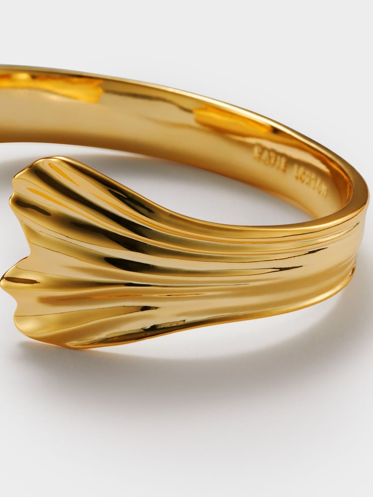Katie Loxton Gold Tone Floramoure Oversized Bangle - Image 4 of 4