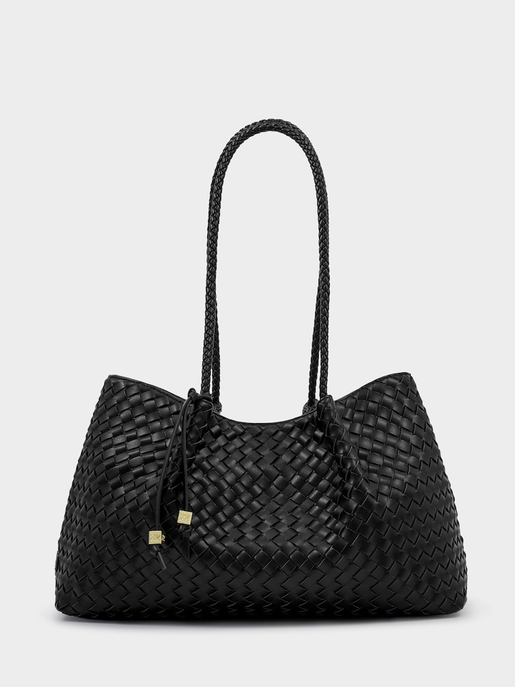 Katie Loxton Black Nova Woven Tote Bag - Image 1 of 5