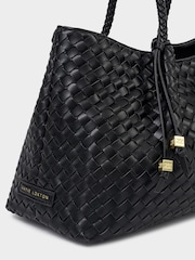 Katie Loxton Black Nova Woven Tote Bag - Image 2 of 5