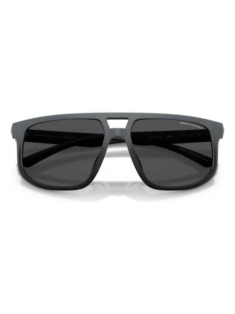 Armani Exchange Grey 0Ax4161S Pilot Sunglasses - Image 1 of 5 Armani Exchange Grey 0Ax4161S Pilot Sunglasses - Image 1 of 5
