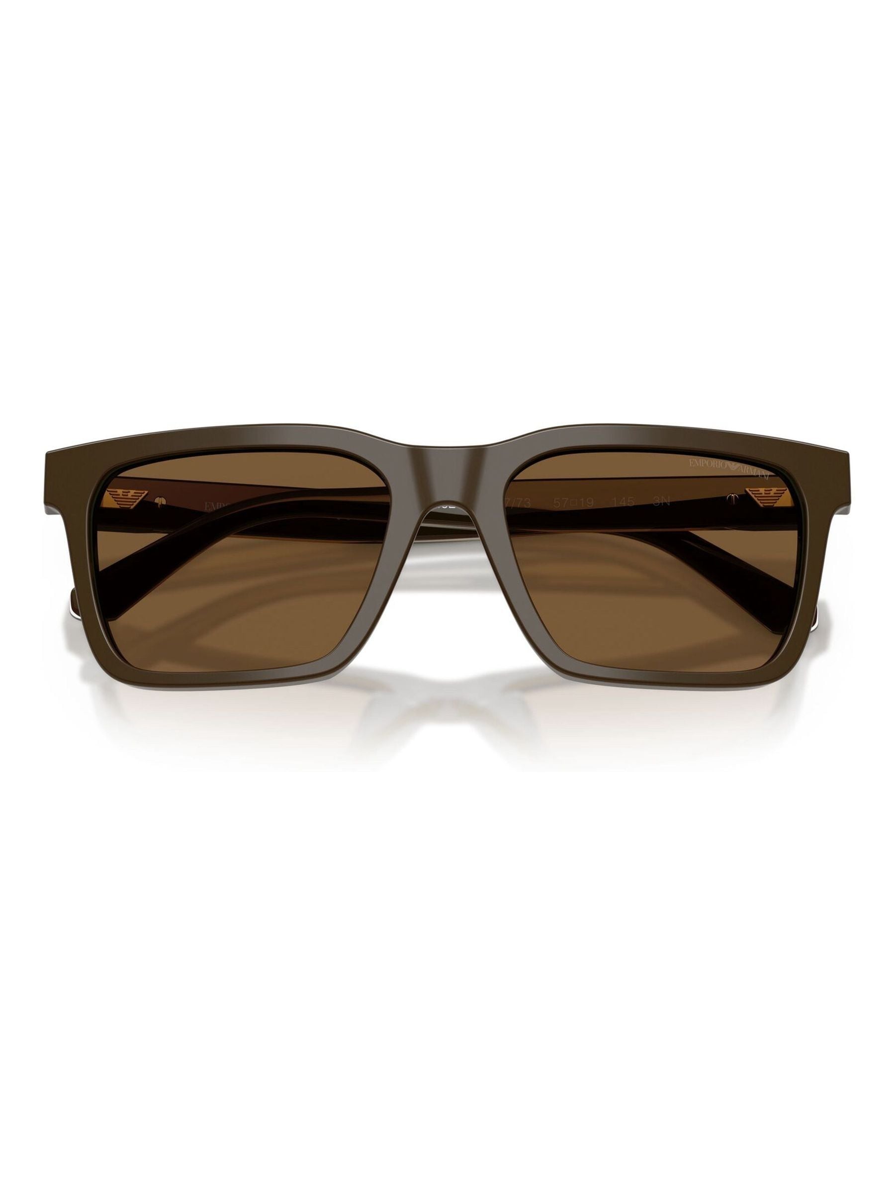 Emporio Armani , Shiny Brown Sunglasses Brown lenses, EA4262U 630773, Mojo Glasses - Image 5