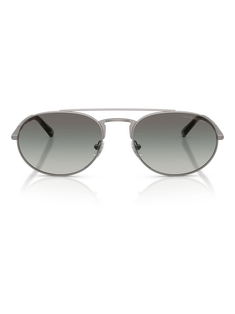 Emporio Armani Grey 0Ea2171 Pilot Sunglasses - Image 2 of 5