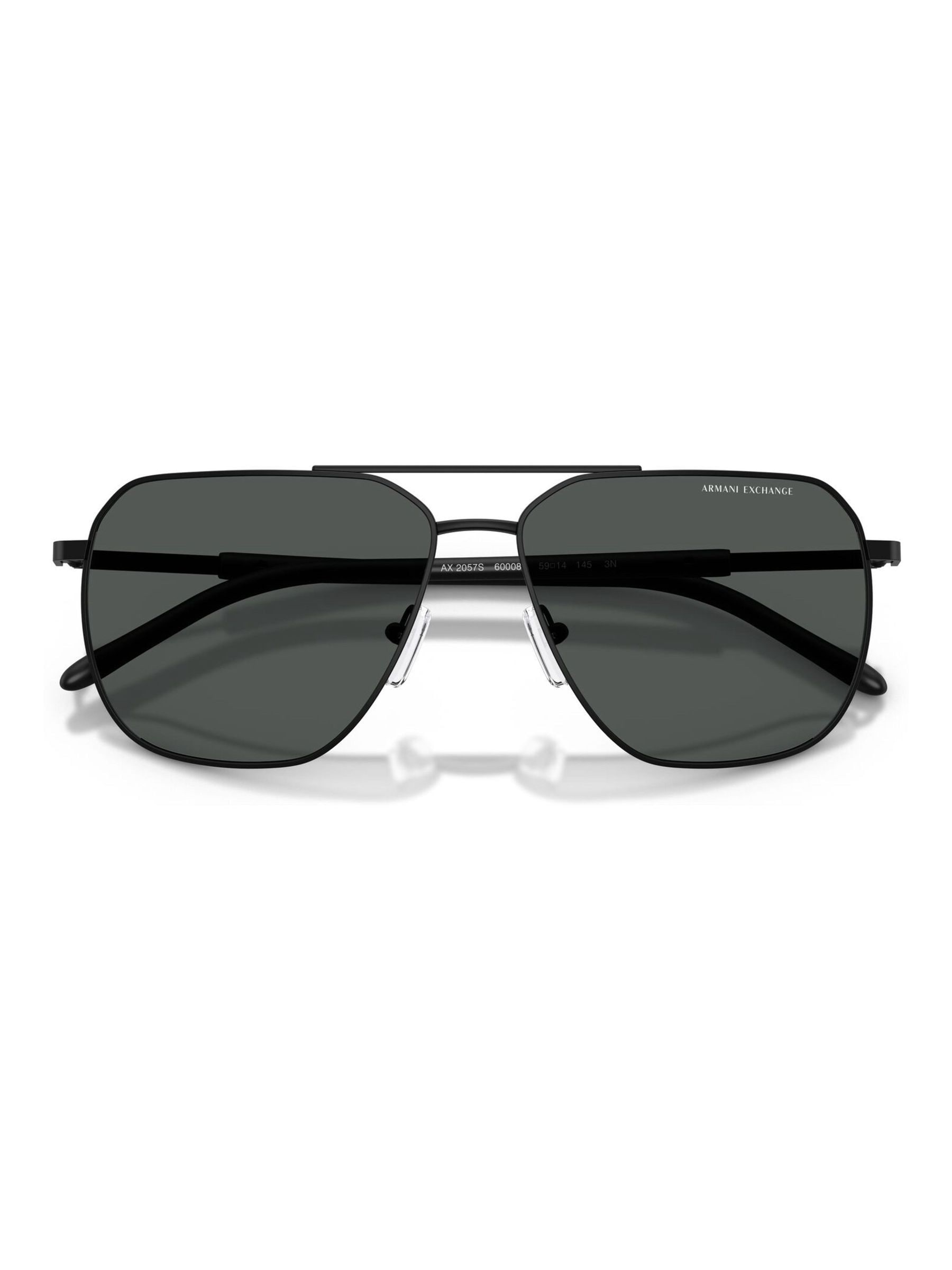 Armani Exchange Men's Black 0Ax2057s Pilot Sunglasses
