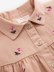 Cath Kidston Pink Floral Long Sleeve Collar Dress (3mths-8yrs) - Image 3 of 5