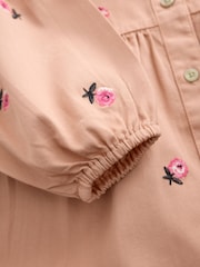 Cath Kidston Pink Floral Long Sleeve Collar Dress (3mths-8yrs) - Image 5 of 5