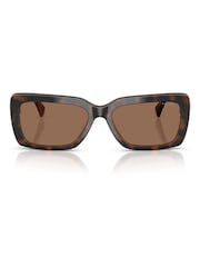 Ralph By Ralph Lauren Brown 0RA5342U Rectangle Sunglasses - Image 1 of 5