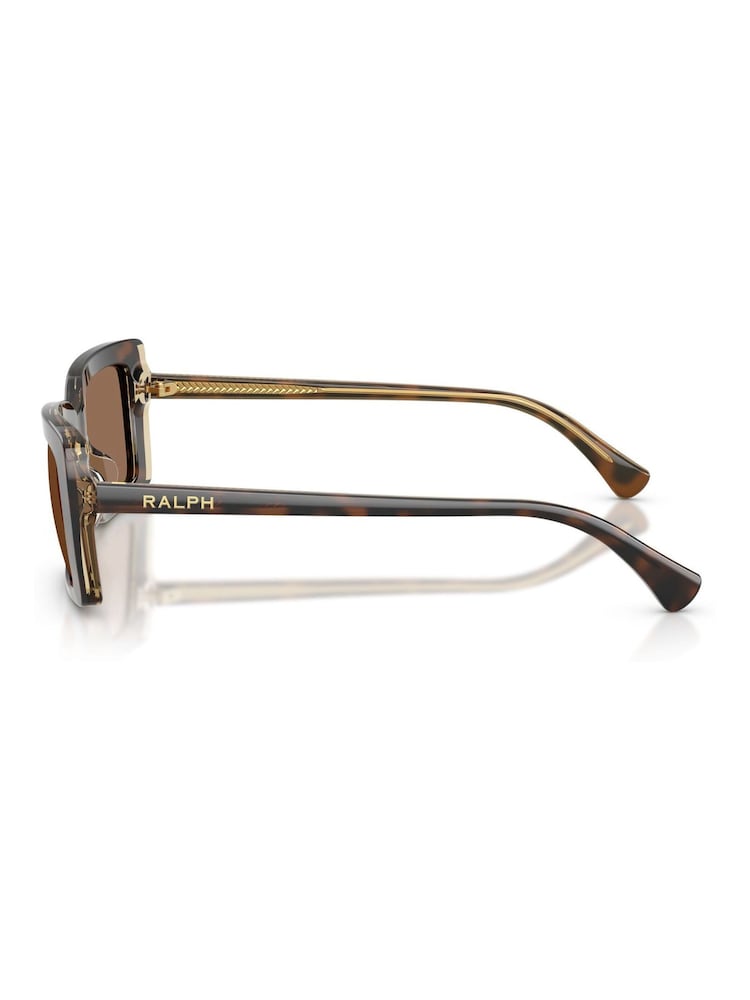 Ralph By Ralph Lauren Brown 0RA5342U Rectangle Sunglasses - Image 2 of 5