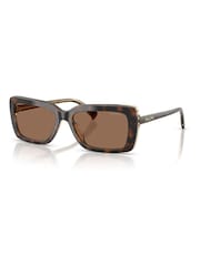 Ralph By Ralph Lauren Brown 0RA5342U Rectangle Sunglasses - Image 3 of 5