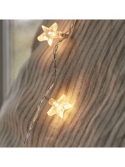 Lights4fun Clear 30 Warm LED Star Fairy Lights On Clear Cable - Image 3 of 6